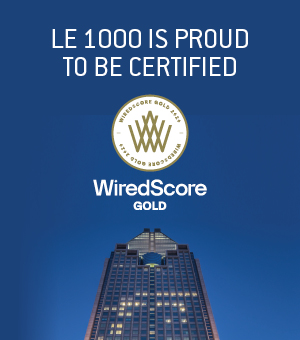 The 1000 is proud to be certified WiredScore Gold